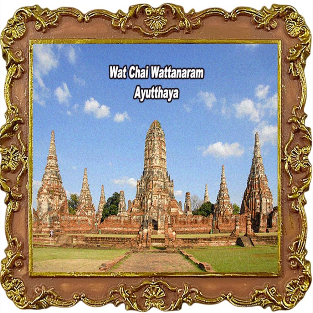 Wat Chai Wattanaram Ayutthaya Thailand Refrigerator Magnet Travel Souvenir Fridge 3D Decoration Craft