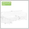 KEVINSPACE 92.12" Oversized Sofa Modular Cloud Sectional Sofa Couch Curved Sofa Comfy Deap Seat Sectional Couch Modern Luxury Sof for Living Room Furniture Set Apartment Green view 2