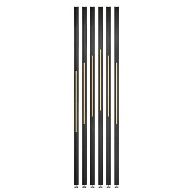 AMUFJJ 6 Pack Room Divider Screen Post, Floor to Ceiling Wall Post Partitions Screens Room Dividers, Room Screens Partition Columns for Office/Apartments/Entrance(Gold 6PCS,220cm/86.6in/7.2ft)