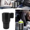 Electric Car Tumbler Holder, Smart Car Cup Warmer Cooler Auto Car Cooling and Heating Cup Mug with LED Temperature Display, Touch Control for Traveling view 3