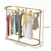 WSNCXFW White,130 * 140 * 50CM,Portable Round Clothing Rack,Commercial Clothing Hanging Rack,Spiral Rotating Clothing Rack,Heavy Duty Garment Rack with Wheel,Retail Spiral Dress Rack view 4