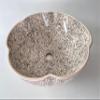 Bathroom Floral Vessel Round Sink Basin, Flower Shaped Countertop Basin, Bowl Sink Lavatory, Kitchen Remodeling, Vanity Glossy Wash Stand view 4