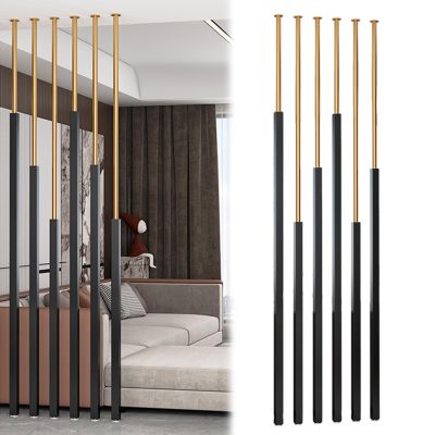 2 3 4 Feet 5 6 7 FT Tall Privacy Screen Post, 6 Pack Room Screens Partition Column for Studio/ Restaurants/ Apartments, Floor to Ceiling Wall Post Partitions Screens Room Dividers(75cm/29.5in/2.5ft)