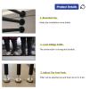 2 3 4 Feet 5 6 7 FT Tall Privacy Screen Post, 6 Pack Room Screens Partition Column for Studio/ Restaurants/ Apartments, Floor to Ceiling Wall Post Partitions Screens Room Dividers(75cm/29.5in/2.5ft) view 4