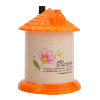 MAKEJ Creative Toothpick Box Lovely House Shaped Portable Random Color Automatic Toothpick Holder(D)