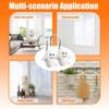 12Pcs Halloween Shower Curtain Hooks S Shape Ghost Shower Curtain Hooks Rust-Resistant Puch-Free Clothes Hangers view 3