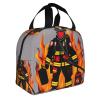 KOPUUYRD Firefighter Fireman Print Adult Lunch Bags Working Lunch Bag Versatile Lunch Box Tote Womens Lunch Bags Large Lunch Bag view 2