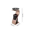 DUANZEYUQA Outdoor Trash can with lid Trash Cans Hotel Hotel Ktv Lobby Lobby Sales Department Corridor Elevator Vertical Stainless Steel with Ashtray Gallon Large Trash Can(A) view 2