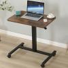 CUIYMXSC Mobile Standing Desk Height Adjustable Sit to Stand Table, Pneumatic Laptop Desk with Gas Spring Riser, Overbed Table for Offices Home (C) view 1