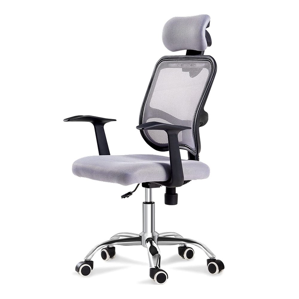 CKKNILV Office Chair, Desk Chair Mesh Computer Chair Student Swivel Chair Ergonomic Swivel Chairs,Can Be Used for Office Leisure and Entertainment/Grey