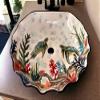 Bathroom Countertop Sea Turtle Sink, Ceramic Siren Washbasin, Bath Vanity Sink, Bathroom Remodeling, Master Bathroom & Guest Bath Washbowl view 1