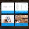 Samsion AC 110V~120V COB Led Strip Lights 6M Daylight White Led Rope Lights+Dimmer Controller for Single Color AC 110V-130VCOB LED Rope Lights view 3