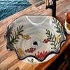 Bathroom Countertop Clownfish Sink, Ceramic Nemo Washbasin, Bathroom Vanity Sink, Bathroom Remodeling, Master Bathroom & Guest Bath Washbowl (Dimensions: L30*W32Cm- 12 * 12 2/3) view 1