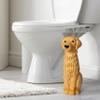 Golden Retriever Ceramic Toilet Brush Holder with Plastic Brush Set by Allure Home Creation view 2