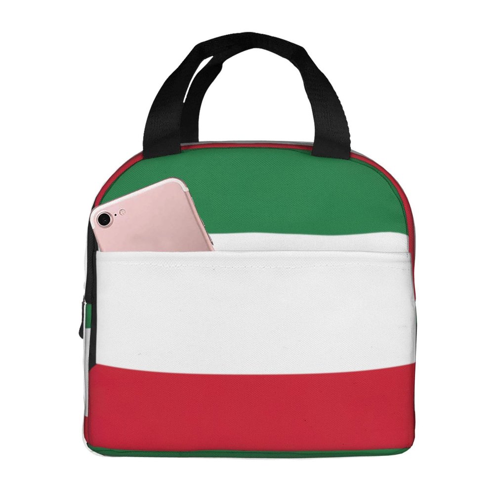 KOPUUYRD Kuwaiti Flag Print Adult Lunch Bags Working Lunch Bag Versatile Lunch Box Tote Womens Lunch Bags Large Lunch Bag