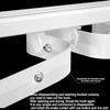 Curtain Single Tracks, Snap Track with Tape Set, S Wave Ripple Curtain Runners, 100-600cm Aluminium Ceiling Mounted Curtain Tracks System, Ripple fold Traverse Curtain Track System(Black,110CM(3.6FT)) view 4