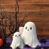 2024 Halloween Ghost Statue Small Scary Ghost Figurines Halloween Ghost Sculpture Statue Farmhouse Tiered Tray Decor Spooky Home Decorations Coffee Table Desk Centerpieces Shelf Mantel Halloween Deco view 4