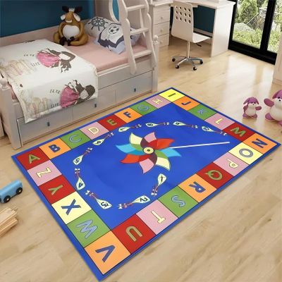 YJDRUG Children's Early Education Area Rugs,3x4ft, Multicolor Alphanumeric Area Rug, Play Area Non-Slip Boys Girls Kids Rugs for Kids Bedrooms, Toddler Classrooms and Baby Playrooms