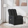 ANYCHOLE Massage Recliner Chair Black Fabric,Relaxing Massage Recliner Chair with Manual Adjustment Living Room Furniture, Chaise Lounges view 1