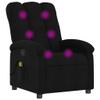 ANYCHOLE Massage Recliner Chair Black Fabric,Relaxing Massage Recliner Chair with Manual Adjustment Living Room Furniture, Chaise Lounges view 2