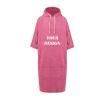 Muka Personalized Changing Robe 3/4 Sleeve Absorbent Terry Beach Towel Surf Poncho Unisex for Surfing Swimming-Black view 2
