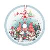 Gnomes Christmas Tree Skirt 48" Christmas Gnomes Christmas Tree Skirts Tree Mat for Halloween Christmas Xmas Festive Party Yard Decorations Indoor Outdoor Ornaments view 1