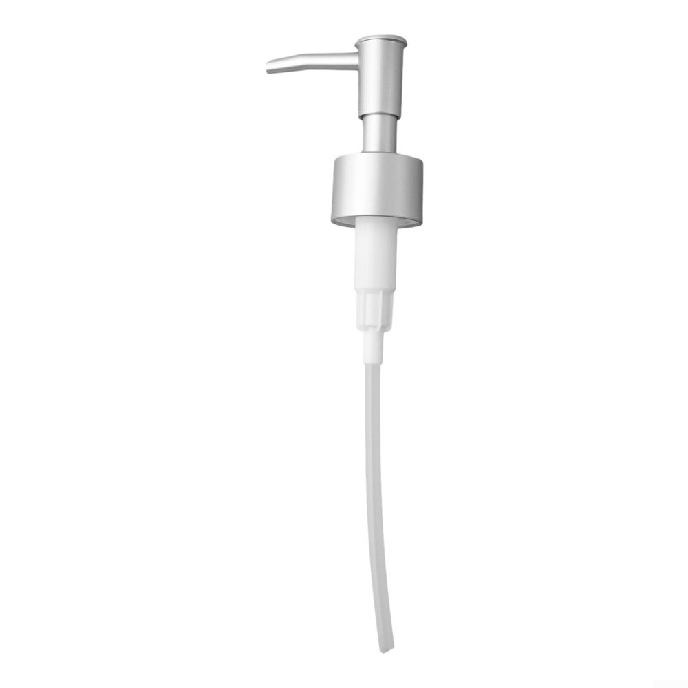 Dispenser Pump, Plastic Lotion Dispenser Pumps Head Replacement Spare for Soap Lotion Massage Oil(Matte Silver)