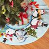 Christmas Tree Skirt 36" New Year Tree Skirt Simple Lace-Up Tree Skirt Indoor and Outdoor Home Decoration Holiday Party Farmhouse Decor Gift. view 2