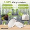 6pcs Round and Oval Pulp Bread Proofing Basket Sourdough Banneton Brotform Bread Baking Supply with Storage Bag 30pcs Disposable Non-Woven Liners for Professional Homemade Bread view 3