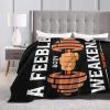 A Feeble Body Weakens The Mind Throw Blanket for Couch 50"x40" Cozy Soft Sofa Chair Bed Throw Blankets Flannel Blanket view 3