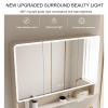 LED Medicine Cabinet with Lights,Bathroom Mirror with Storage,Surface or Recessed Mounted Bathroom Cabinet,AL Alloy Frame,Over The Toilet Storage Cabinet Interior Sensor Light/Defogger(White,60X88X13. view 3