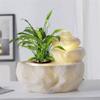 MOOWI Tabletop Water Fountain Wigwam Running Water Humidification Bonsai Desktop Fountain Home Office Desk Forwarding Ball Fortune Water Feature Office Relaxation Meditation Fountain(White) view 4