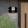 Customized House Sign Solar LED Light Modern Residential Address Plaque 3D Laser Cut Street Name Door Plates Outdoor Yard Decor (30 * 30CM) view 1