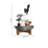 SENBAILU Tabletop Fountains Tabletop Fountain Circulating Water Fountain Home Chinese Fish Tank Ceramic Office Decoration Table Top Fountains Indoor view 2
