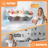 Bath Toy Organizer 3 Compartment Bath Toy Storage Bag Shower Caddy Quick Access Bathtub Toys Holder Baby Shower Games Tub Quick Dry Baby Bathroom Toys Storage Accessory Gray view 3