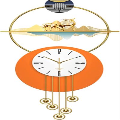 DYKKLKQ Creative Art Wall Watch, 53x103CM Dining Room Bedroom Wall Mute Walking Clock, Living Room Home Fashion Wall Quartz Clock