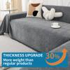 HAOMAIJIA Non Slip Couch Cover Sofa Covers for 3 Cushion Couch Washable sectional Couch Covers for Dogs pet Furniture Protector Couch Cover Blanket for Living Room (Grey, 91"x118") view 3