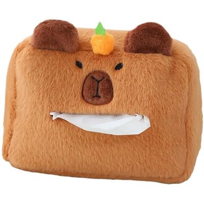 Capybara Tissue Box, Napkin Dispenser, Decorative Tissue Holder, Tissue Box for Living Room, Desk, Bedroom, Home, Car, Table