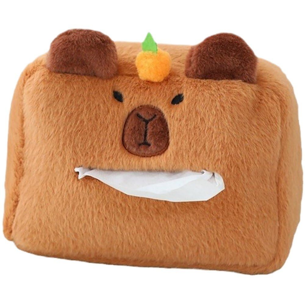 Capybara Tissue Box, Napkin Dispenser, Decorative Tissue Holder, Tissue Box for Living Room, Desk, Bedroom, Home, Car, Table
