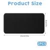2pcs Toilet Tank Lid Cover Black Universal Toilet Seat Cover Replacement Toilet Top Cover Soft and Absorbent Toilet Lid Covers with Elastic Bottom for Bathroom Decor Fit Different Sizes of Toilet Tank view 2