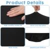 2pcs Toilet Tank Lid Cover Black Universal Toilet Seat Cover Replacement Toilet Top Cover Soft and Absorbent Toilet Lid Covers with Elastic Bottom for Bathroom Decor Fit Different Sizes of Toilet Tank view 3
