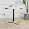 DXYDZSWD Round Coffee Table, Nordic Ins Negotiation Table, for Leisure Display Bar, Reception Desk, Coffee Shop, Milk Tea Shop Dining Table (H75cm)(80cm) view 2