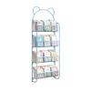 mengli-99 Bookcase Wall Bookshelf, Simple Iron Art Picture Book Storage Rack, Door-Mounted Wall-Saving Space-Saving Storage Rack Bookshelf(67cm) view 1