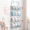 mengli-99 Bookcase Wall Bookshelf, Simple Iron Art Picture Book Storage Rack, Door-Mounted Wall-Saving Space-Saving Storage Rack Bookshelf(67cm) view 2