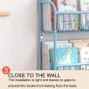 mengli-99 Bookcase Wall Bookshelf, Simple Iron Art Picture Book Storage Rack, Door-Mounted Wall-Saving Space-Saving Storage Rack Bookshelf(67cm) view 4