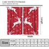 FAOTELY Christmas Elk Curtain Merry Christmas Reindeer Red Cute Winter Farmhouse Holiday New Year Blackout Window Drapes for Bedroom Living Room Kitchen Cafe Decor W31.5xL63 Inch x2 Panels view 2