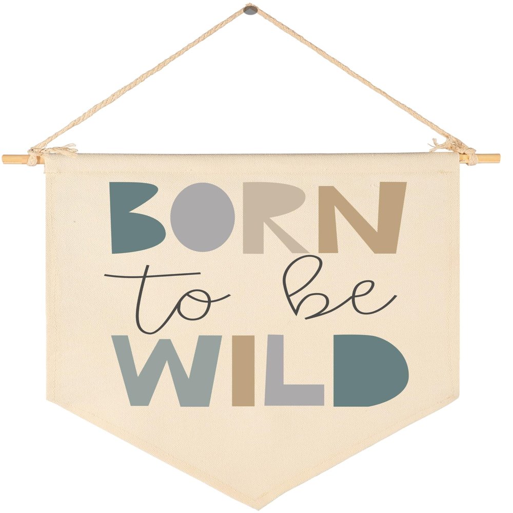 Wild Theme-Flag Presents for Baby Boys Girls Kids-Canvas Pennant Banner Pennant Wall Decor Gifts for Nursery Baby Room Playroom Homeschool Reading Room Bedroom