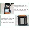 DUANZEYUQA Outdoor Bin Outdoor Trash Can Metal Industry Solid Wood Trash Can Box Park Garbage Storage Box Public Place Waste Recycling System Home Garden Storage Dustbin view 4