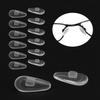 LenzProse 6 Pairs Replacement Nose Pads for Oakley Eyeglasses/Sunglasses, Anti-Slip Clear Silicone Nose Pieces Guards (Airbag Push-in Glasses Nose Pads) view 1