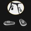 LenzProse 6 Pairs Replacement Nose Pads for Oakley Eyeglasses/Sunglasses, Anti-Slip Clear Silicone Nose Pieces Guards (Airbag Push-in Glasses Nose Pads) view 2